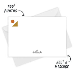 Bold Shapes Flat New Year Photo Card