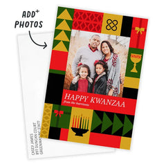 Bright and Happy Flat Kwanzaa Photo Card