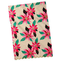 Lacey Chabert Collection Vibrant Poinsettias Tea Towel, 18x26
