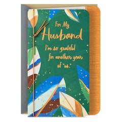 Grateful for Another Year of Us Anniversary Card for Husband