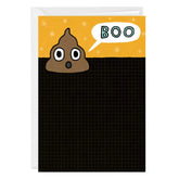 Boo Poo Funny Custom Halloween Card
