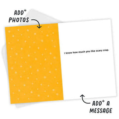 Boo Poo Funny Custom Halloween Card