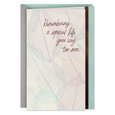 Remembering a Special Life Gone Too Soon Sympathy Card