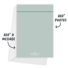 Frosted Botanicals Flat Holiday Photo Card