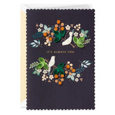 It's Always You Romantic Quilled Paper Handmade Love Card