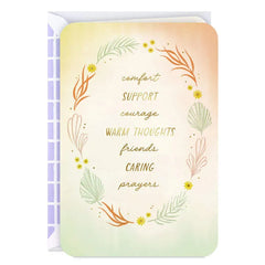 Comfort, Support and Caring Prayers Encouragement Card
