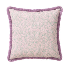 Textured Flowers on Pink Reversible Pillow, 18x18