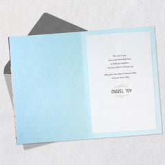 Love, Faith and Blessings Jewish Wedding Card
