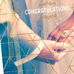 Love, Faith and Blessings Jewish Wedding Card