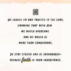 Faith Carries Us Through Religious Thinking of You Card