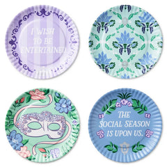 Bridgerton Appetizer Plates, Set of 4