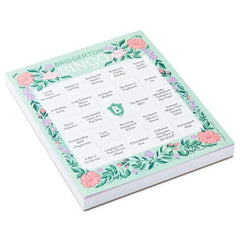 Bridgerton Bingo Game Pad, 102 Sheets