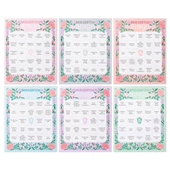 Bridgerton Bingo Game Pad, 102 Sheets