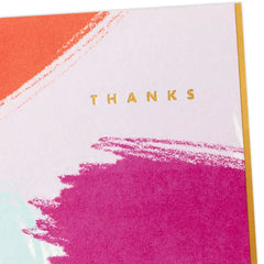 Brushstroke Pastels Blank Thank-You Note Cards, Pack of 5