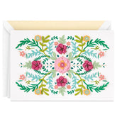 Handcrafted Flowers Blank Card