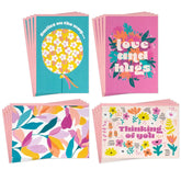 Flowers and Balloons Assorted Encouragement Cards, Pack of 16