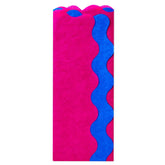 Fuchsia and Bright Blue Wavy-Edged 2-Pack Tissue Paper, 4 sheets total