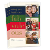 Fabulous Yule Flat Christmas Photo Card