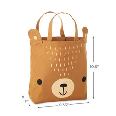 Brown Bear Fabric Gift Bag