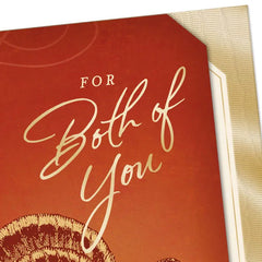 The Things That Truly Matter Thanksgiving Card for Both