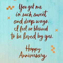 Strong, Gentle, Confident Anniversary Card for Husband