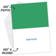 Wavy Ripples Big Thanks Custom Thank You Card