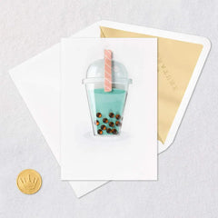 Bubble Tea Blank Card