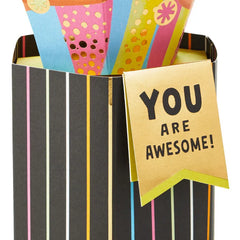Holy Crap, You're Awesome Funny Pop-Up Card