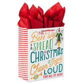 13" Buddy the Elfâ„¢ Christmas Cheer Large Gift Bag With Tissue Paper