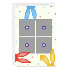 Happiness Popping Up Custom Easter Card