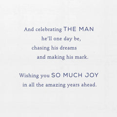 Celebrating Your New Little Man New Baby Boy Card