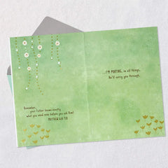 Praying God Will Carry You Through Religious Encouragement Card