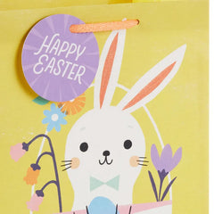 9.6" Bunny in Basket Medium Easter Gift Bag