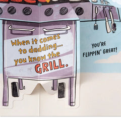 A Day of Thrills, Chills and Grills Pop-Up Birthday Card for Dad