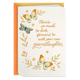 So Much To Look Forward To New Baby Girl Card for Grandparents