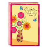 Blessings and Good Things Religious Birthday Card