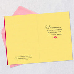 Blessings and Good Things Religious Birthday Card