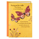 Thanks for Always Being There Card for Sister