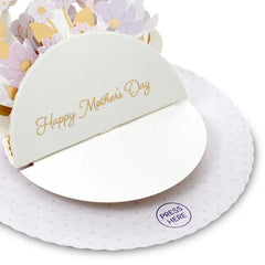 Delicate Butterflies Spinning Bouquet Musical 3D Pop-Up Mother's Day Card