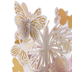 Delicate Butterflies Spinning Bouquet Musical 3D Pop-Up Mother's Day Card