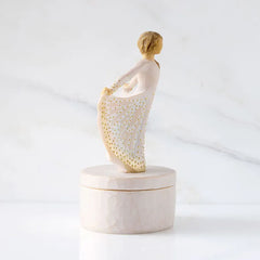 Willow Tree Girl in Butterfly Dress Keepsake Box