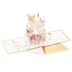 Butterfly Bouquet Thankful for You 3D Pop-Up Thinking of You Card