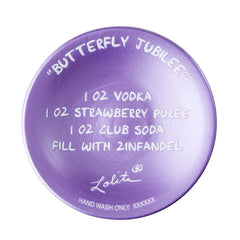 Lolita Butterfly Jubilee Handpainted Wine Glass, 15 oz.