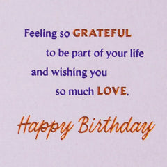 Grateful for You Birthday Card for Goddaughter