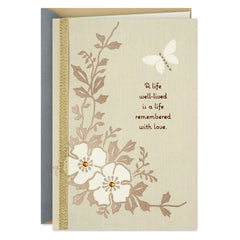 Remembered With Love Sympathy Card