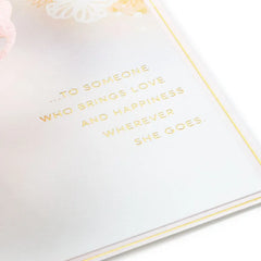 Special Wish to Someone Who Brings Happiness 3D Pop-Up Card for Her
