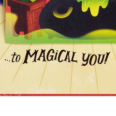 Cackling Witch Funny Pop-Up Halloween Card With Sound and Light