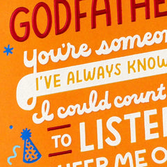 Love and Gratitude Birthday Card for Godfather