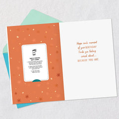 Enjoy Every Moment Cake With Candles Gift Card Greeting Birthday Card