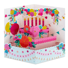 Celebrating Amazing You 3D Pop-Up Birthday Card